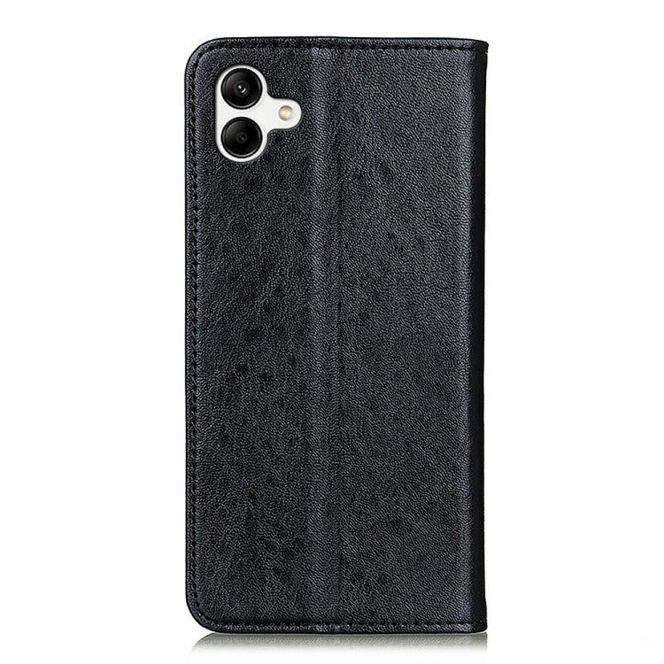 For Samsung Galaxy A04 4G Magnetic Crazy Horse Texture Horizontal Flip Leather Case