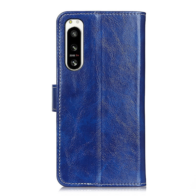 For Sony Xperia 5 IV Retro Crazy Horse Texture Horizontal Flip Leather Phone Case