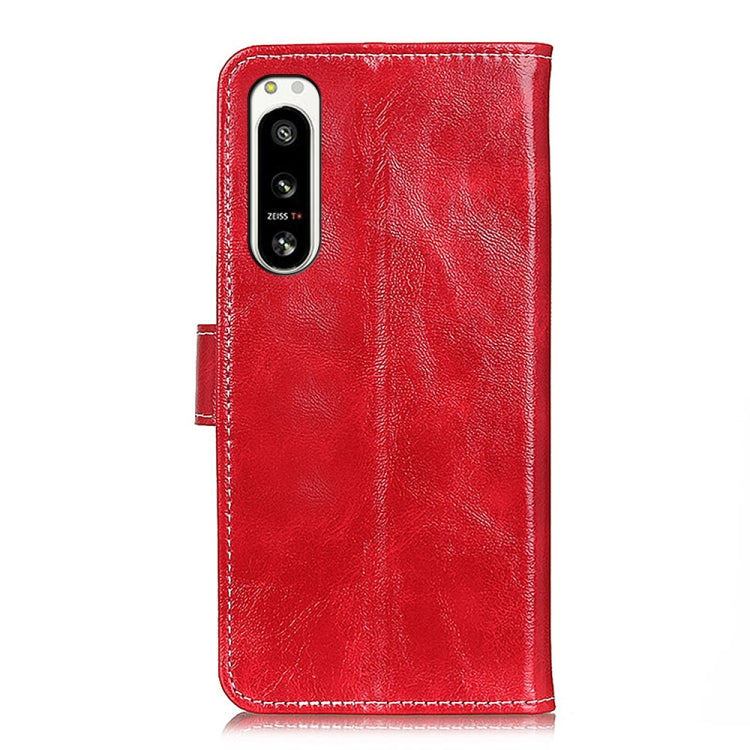 For Sony Xperia 5 IV Retro Crazy Horse Texture Horizontal Flip Leather Phone Case