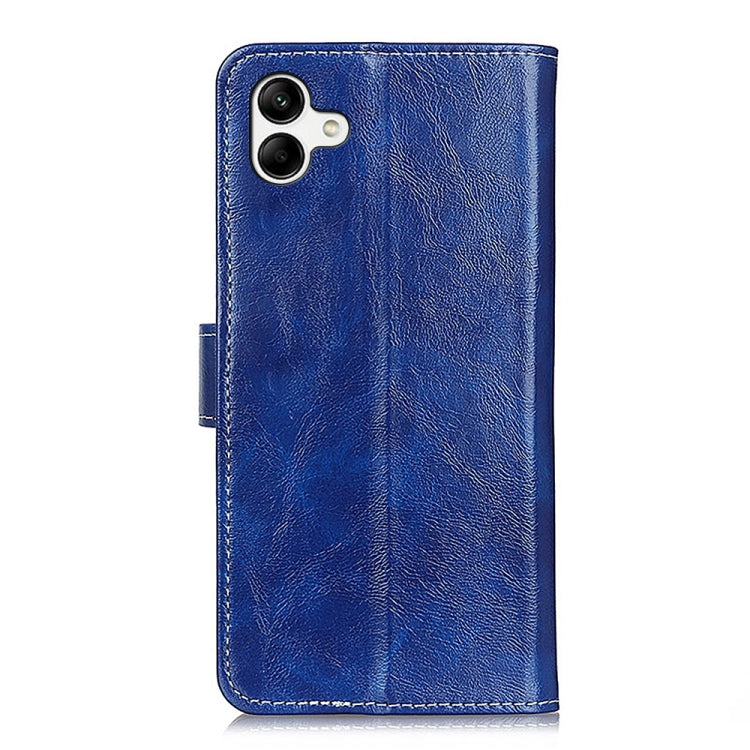 For Samsung Galaxy A04 4G Retro Crazy Horse Texture Horizontal Flip Leather Phone Case