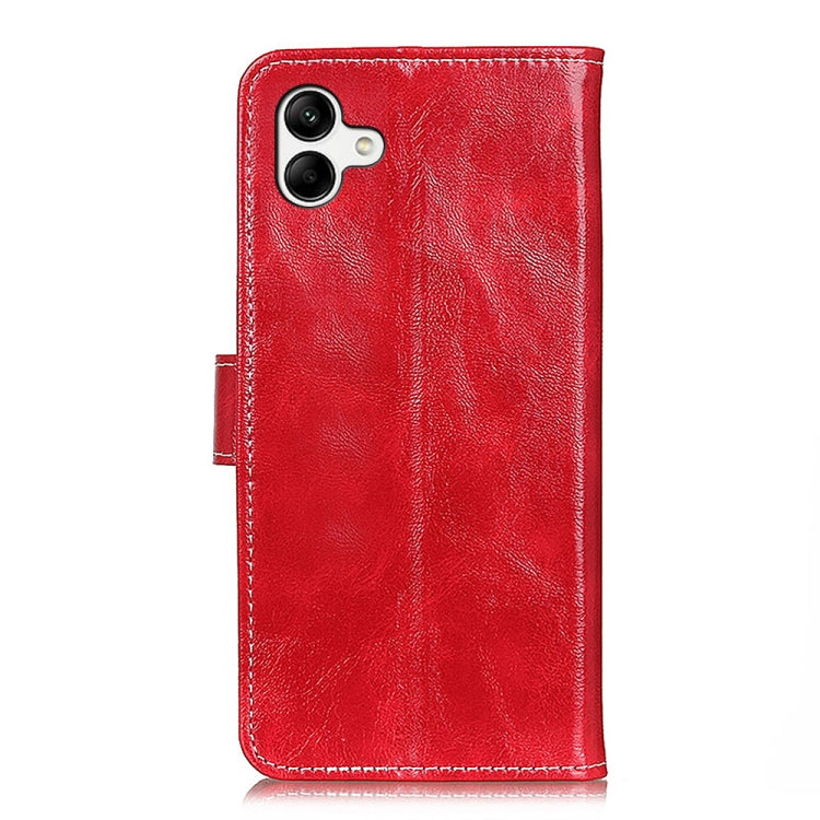 For Samsung Galaxy A04 4G Retro Crazy Horse Texture Horizontal Flip Leather Phone Case