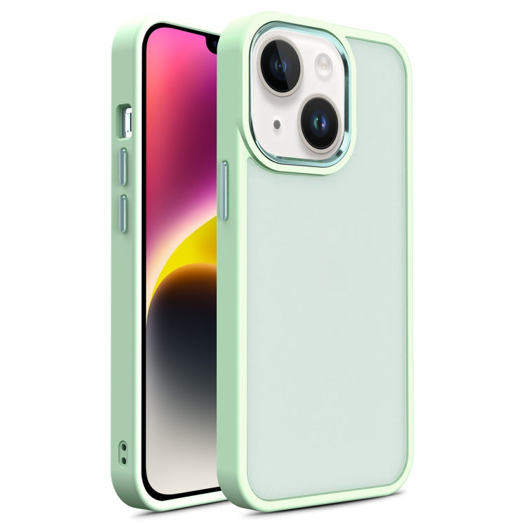 For iPhone 14 Shield Skin Feel PC + TPU Phone Case