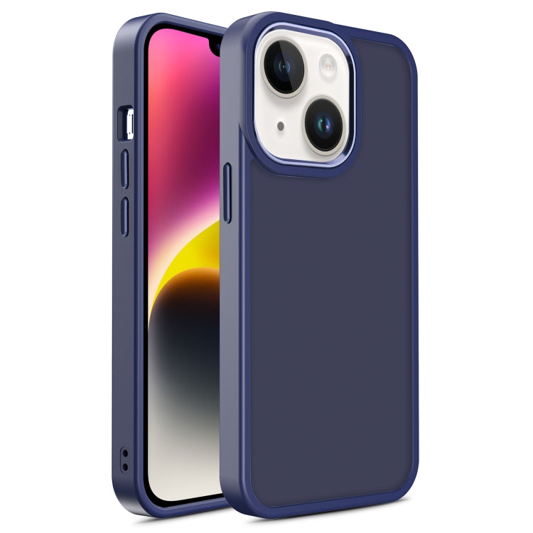 For iPhone 14 Plus Shield Skin Feel PC + TPU Phone Case