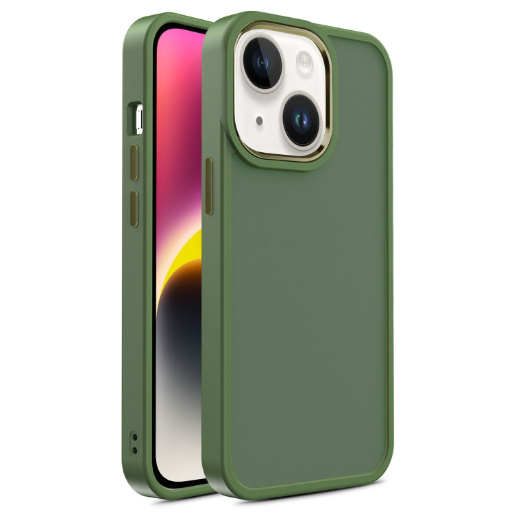 For iPhone 14 Plus Shield Skin Feel PC + TPU Phone Case