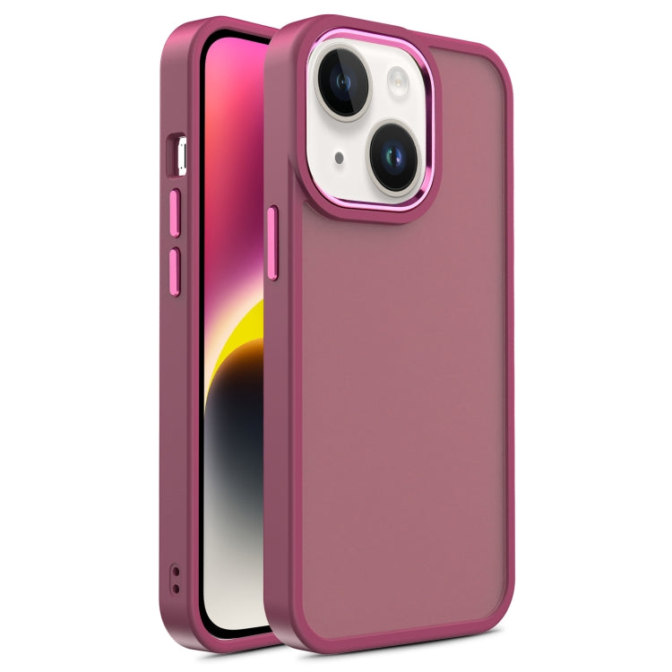 For iPhone 14 Plus Shield Skin Feel PC + TPU Phone Case