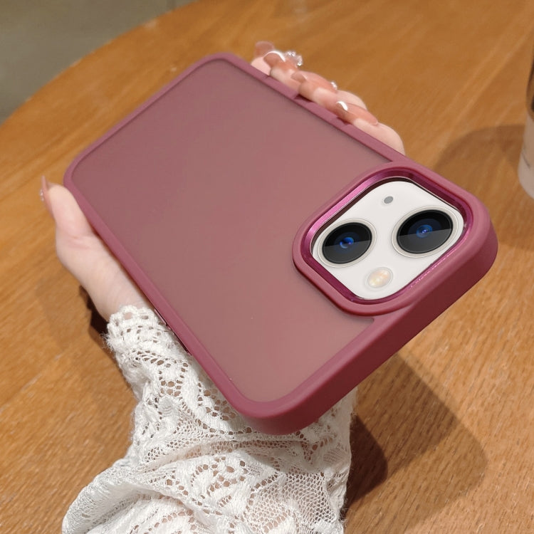For iPhone 14 Plus Shield Skin Feel PC + TPU Phone Case
