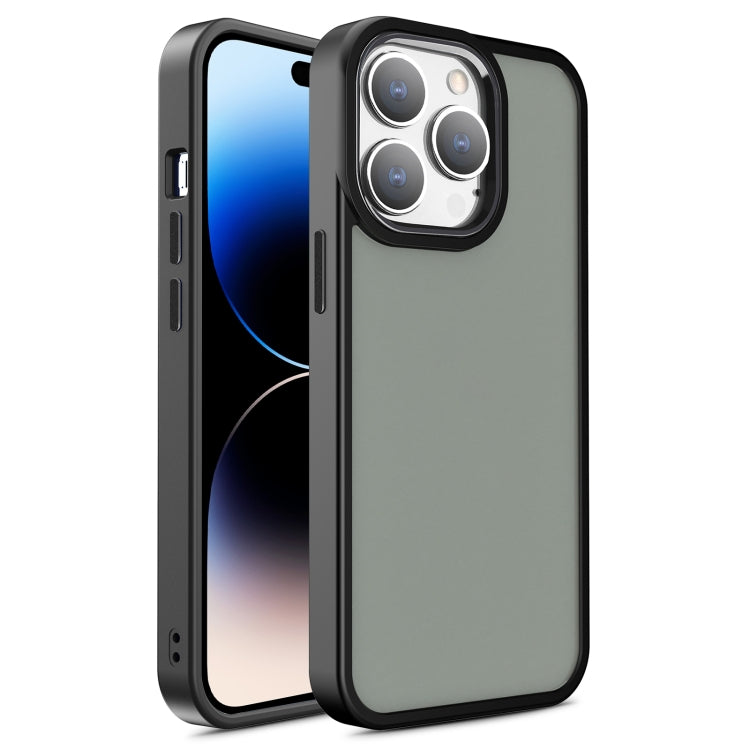 For iPhone 14 Pro Max Shield Skin Feel PC + TPU Phone Case