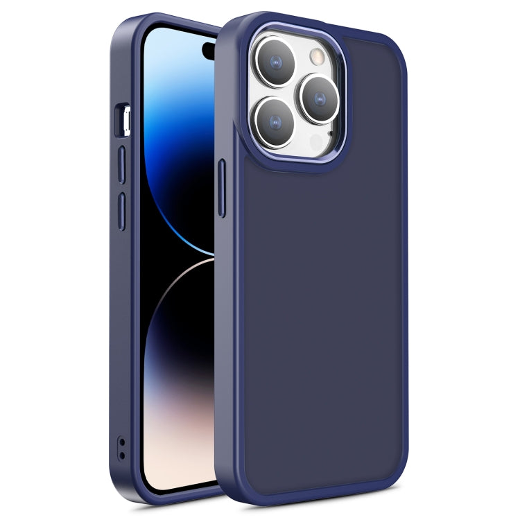 For iPhone 14 Pro Max Shield Skin Feel PC + TPU Phone Case