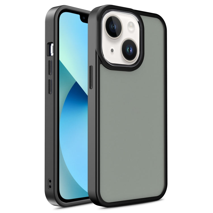 For iPhone 13 Shield Skin Feel PC + TPU Phone Case