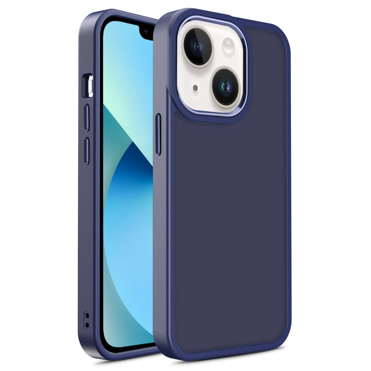 For iPhone 13 Shield Skin Feel PC + TPU Phone Case
