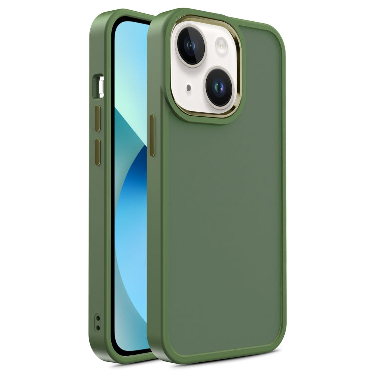 For iPhone 13 Shield Skin Feel PC + TPU Phone Case