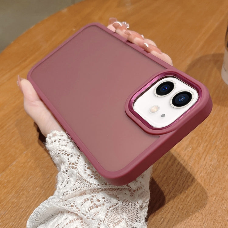 For iPhone 12 / 12 Pro Shield Skin Feel PC + TPU Phone Case