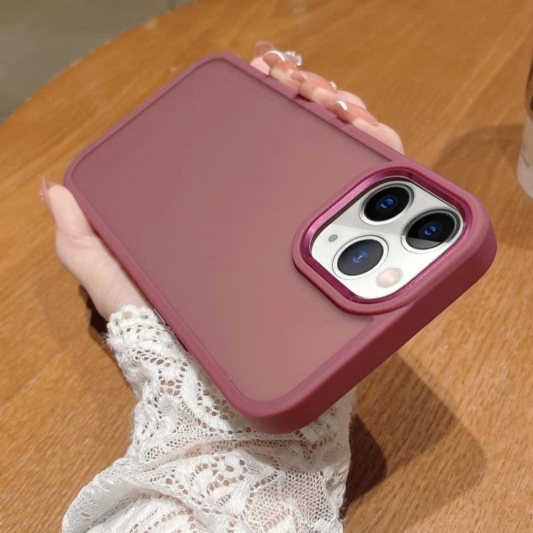 For iPhone 11 Pro Max Shield Skin Feel PC + TPU Phone Case