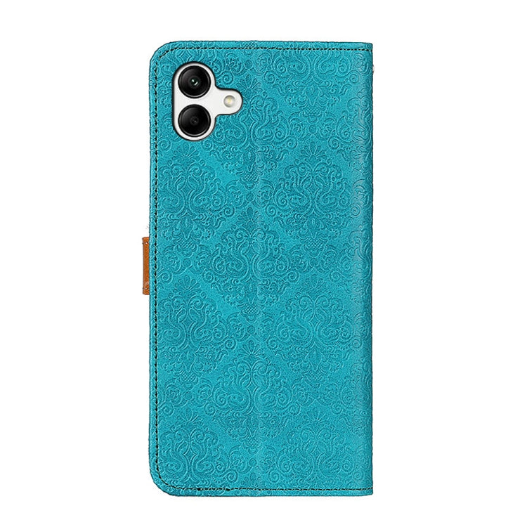 For Samsung Galaxy A04 4G European Floral Embossed Leather Phone Case