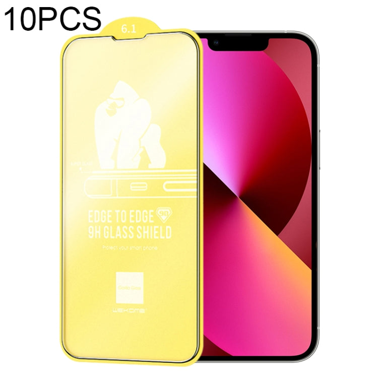 For iPhone 13 10pcs WEKOME 9D Curved Frosted Tempered Glass Film