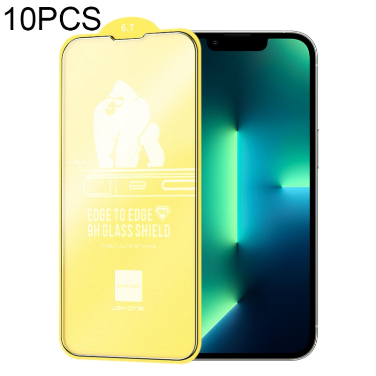 For iPhone 13 Pro Max 10pcs WEKOME 9D Curved Frosted Tempered Glass Film