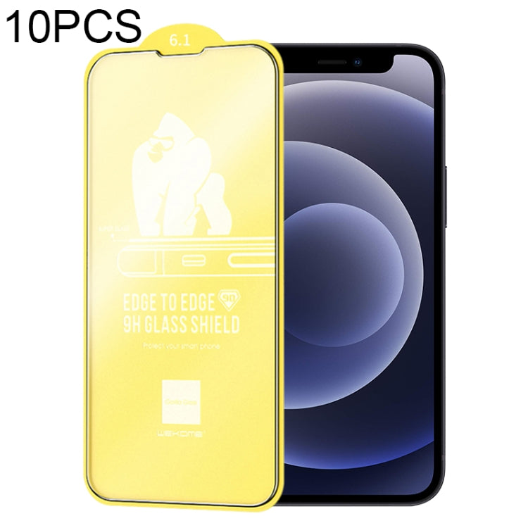 For iPhone 12 mini 10pcs WEKOME 9D Curved Frosted Tempered Glass Film