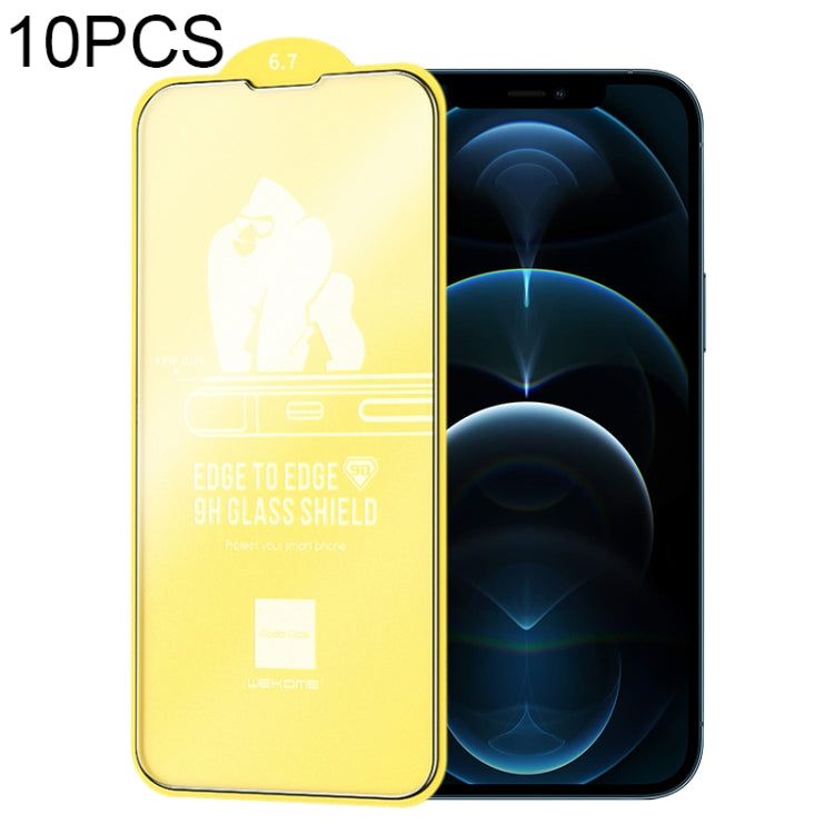 For iPhone 12 Pro Max 10pcs WEKOME 9D Curved Frosted Tempered Glass Film
