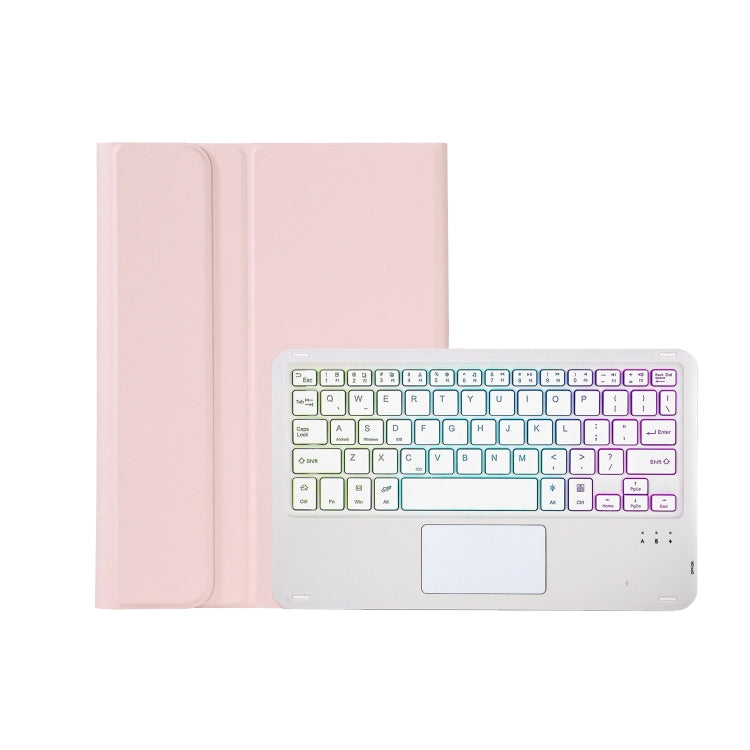 AM18-AS Tri-color Backlight Bluetooth Keyboard Leather Case with Touchpad For Lenovo XiaoXin Pad Pro 2022 11.2 inch