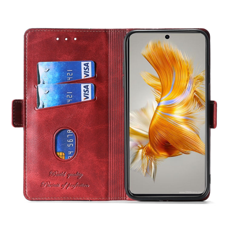 For Sony Xperia 5 IV Contrast Color Side Buckle Leather Phone Case