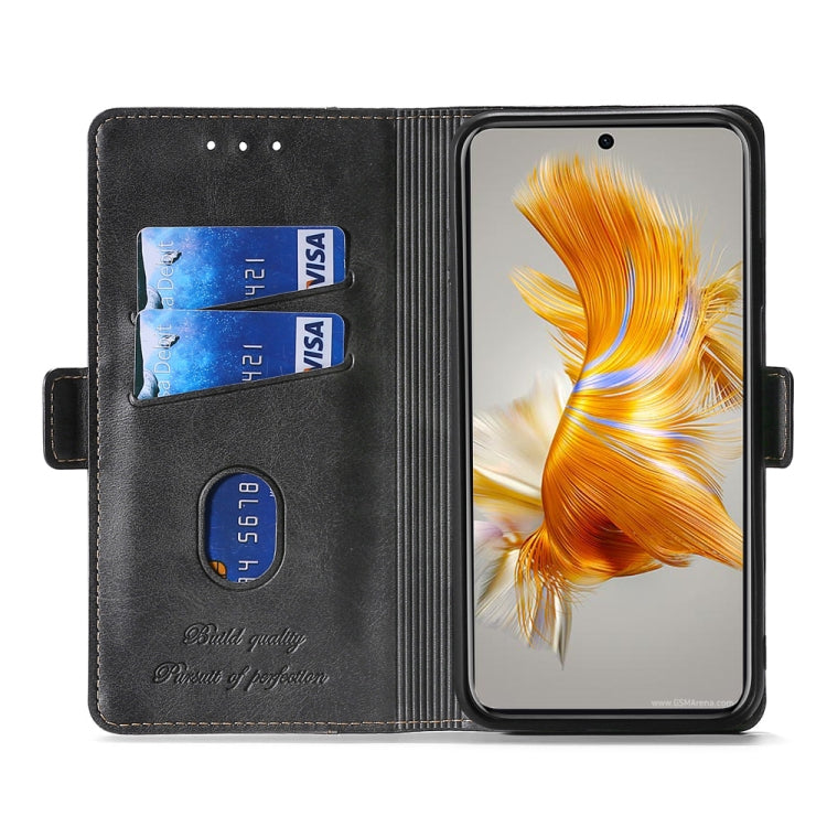 For Sony Xperia 5 IV Contrast Color Side Buckle Leather Phone Case