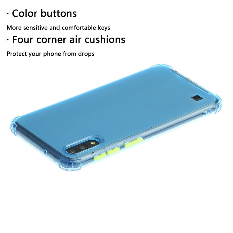 For Galaxy A10 Shockproof TPU Transparent Protective Case
