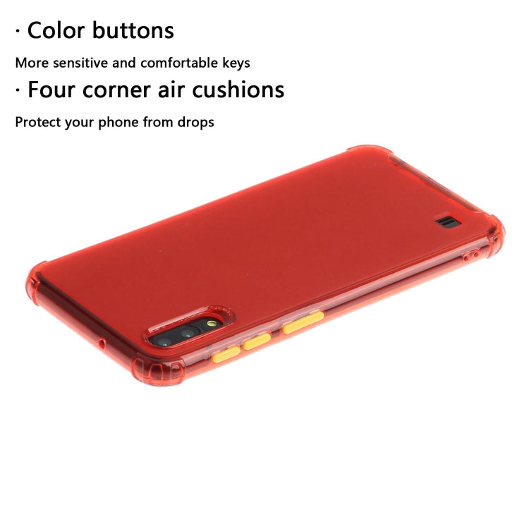 For Galaxy A10 Shockproof TPU Transparent Protective Case
