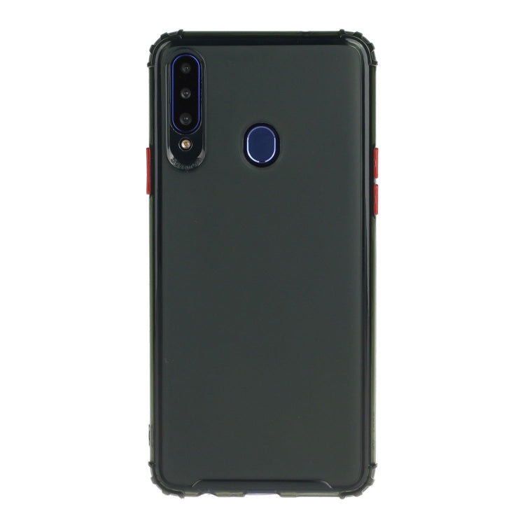For Galaxy A20s Shockproof TPU Transparent Protective Case