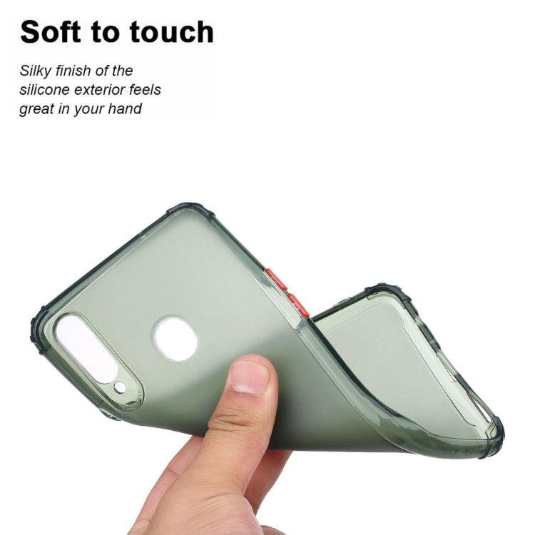 For Galaxy A20s Shockproof TPU Transparent Protective Case