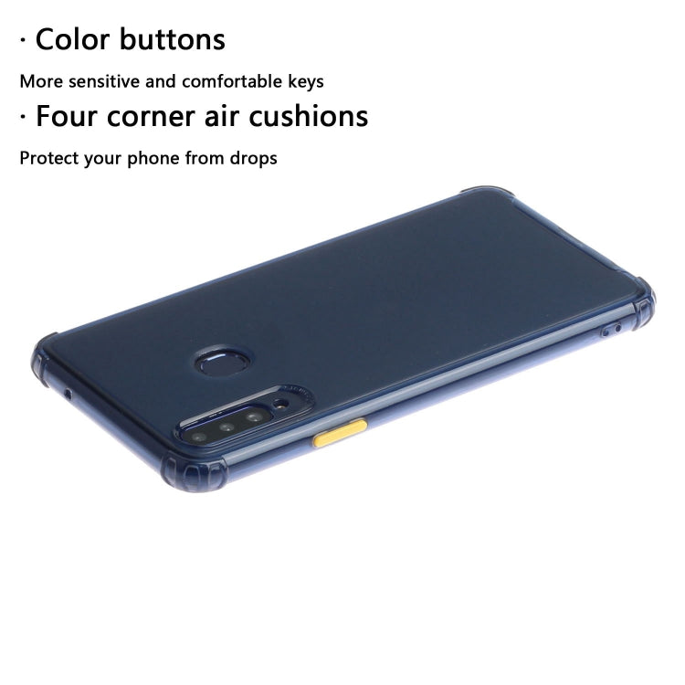 For Galaxy A20s Shockproof TPU Transparent Protective Case