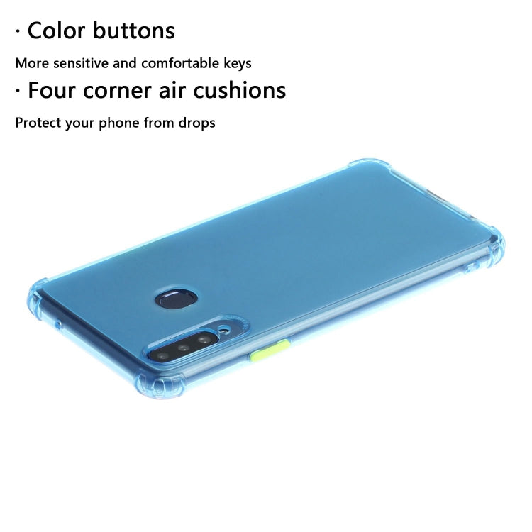 For Galaxy A20s Shockproof TPU Transparent Protective Case