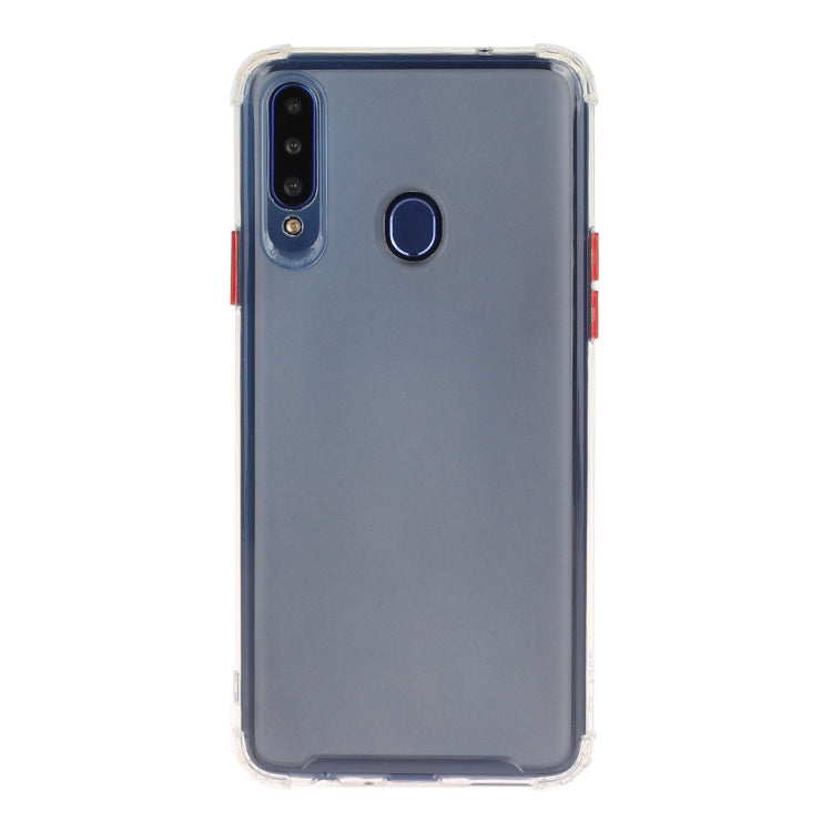 For Galaxy A20s Shockproof TPU Transparent Protective Case