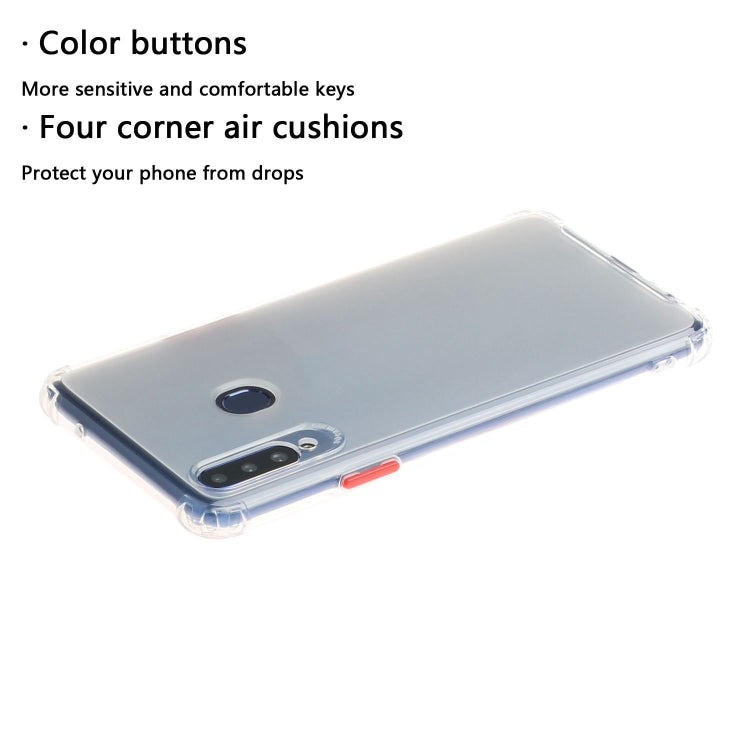 For Galaxy A20s Shockproof TPU Transparent Protective Case
