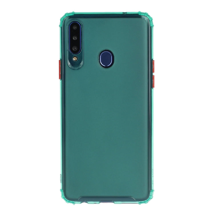 For Galaxy A20s Shockproof TPU Transparent Protective Case