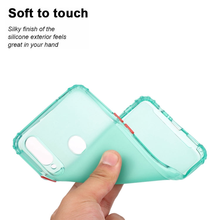 For Galaxy A20s Shockproof TPU Transparent Protective Case