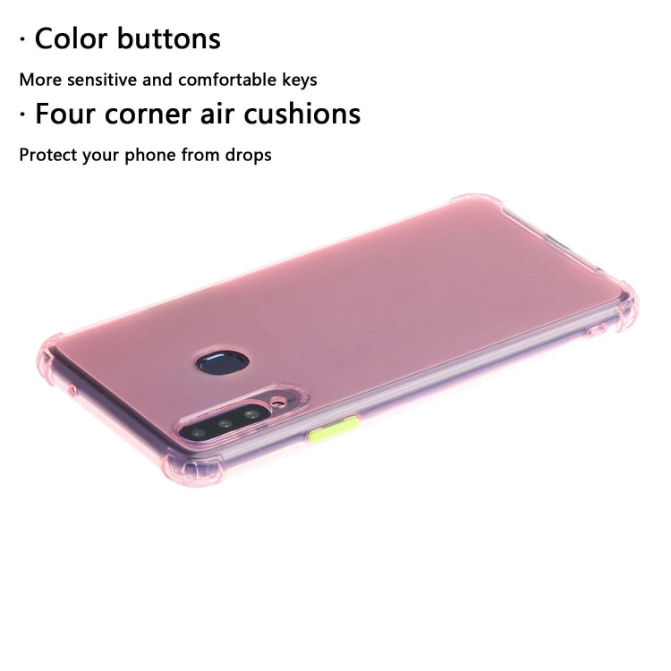 For Galaxy A20s Shockproof TPU Transparent Protective Case