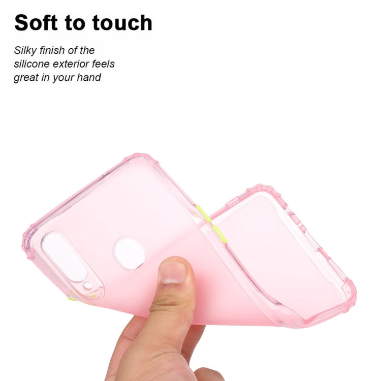 For Galaxy A20s Shockproof TPU Transparent Protective Case
