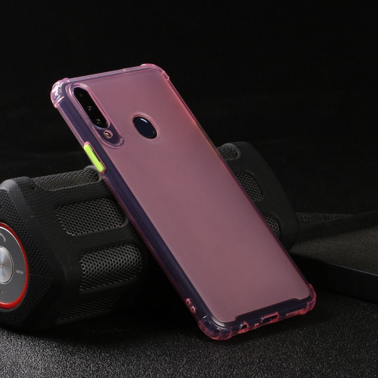 For Galaxy A20s Shockproof TPU Transparent Protective Case
