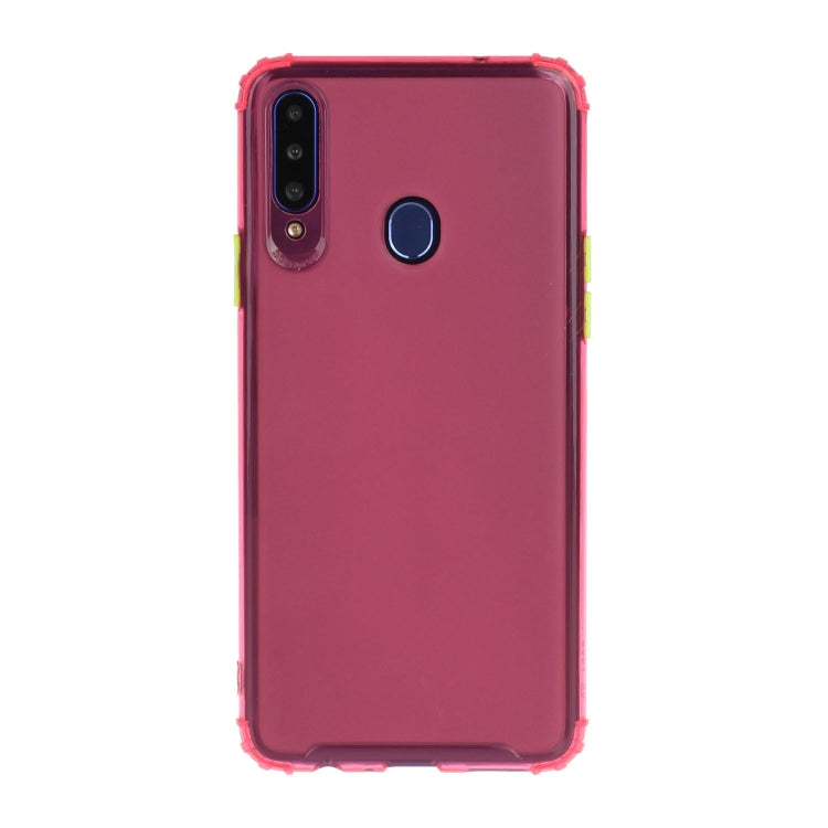 For Galaxy A20s Shockproof TPU Transparent Protective Case
