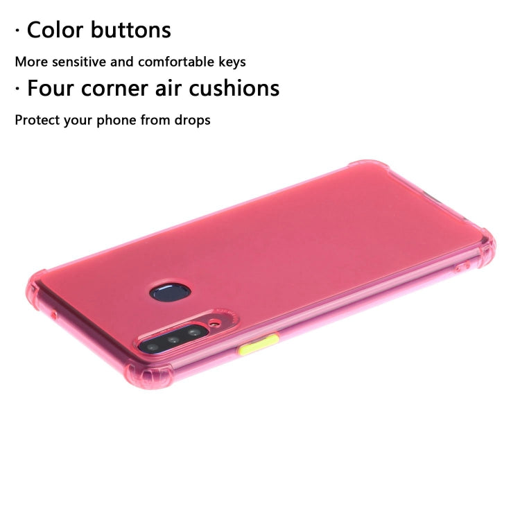 For Galaxy A20s Shockproof TPU Transparent Protective Case