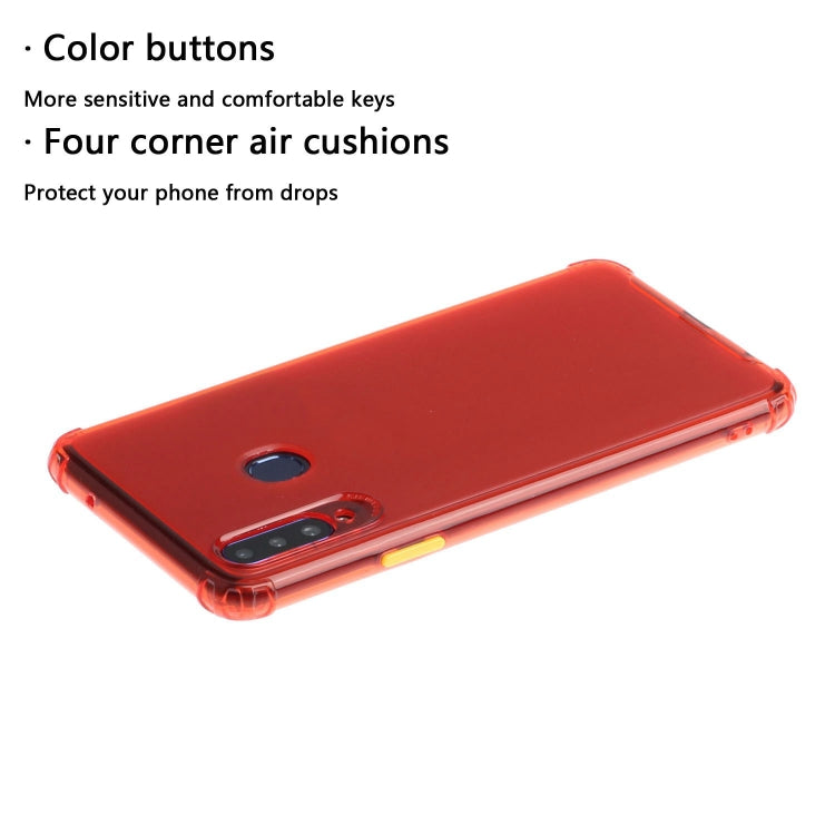 For Galaxy A20s Shockproof TPU Transparent Protective Case