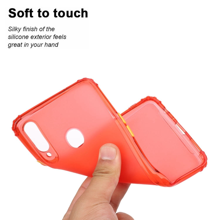 For Galaxy A20s Shockproof TPU Transparent Protective Case