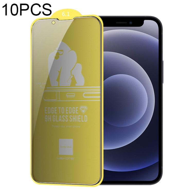 For iPhone 12 mini 10pcs WEKOME 9D Curved Privacy Tempered Glass Film
