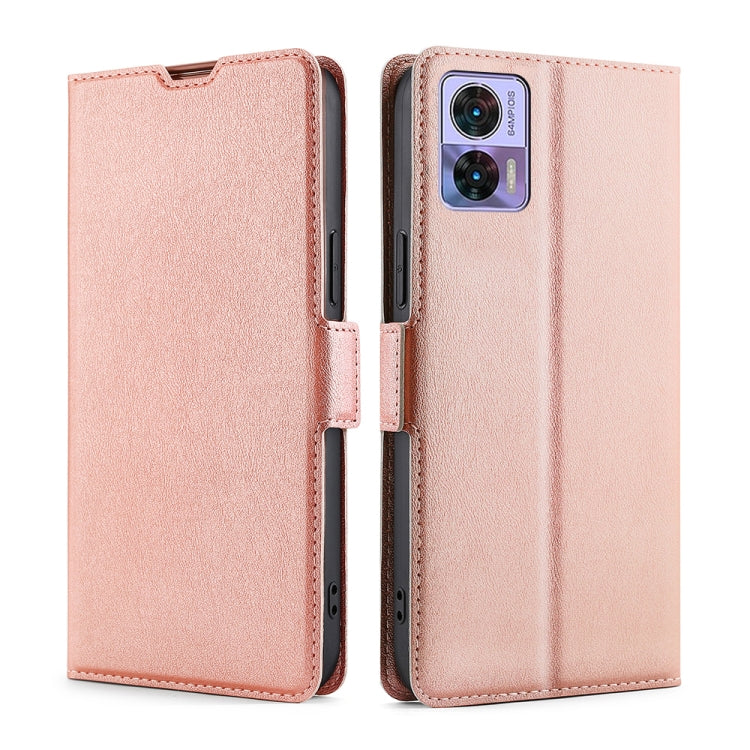 For Motorola Edge 30 Neo Ultra-thin Voltage Side Buckle Horizontal Flip Leather Phone Case