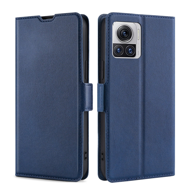 For Motorola Edge X30 Pro 5G/Edge 30 Ultra Ultra-thin Voltage Side Buckle Horizontal Flip Leather Phone Case