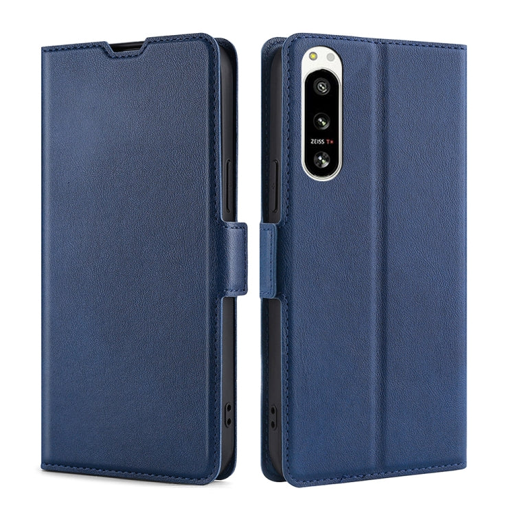 For Sony Xperia 5 IV Ultra-thin Voltage Side Buckle Horizontal Flip Leather Phone Case