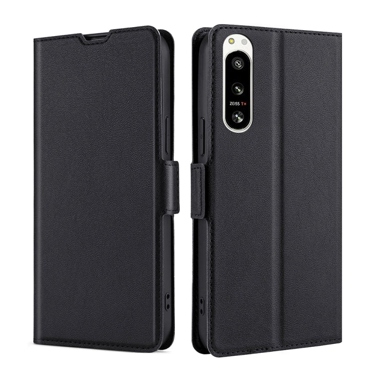For Sony Xperia 5 IV Ultra-thin Voltage Side Buckle Horizontal Flip Leather Phone Case