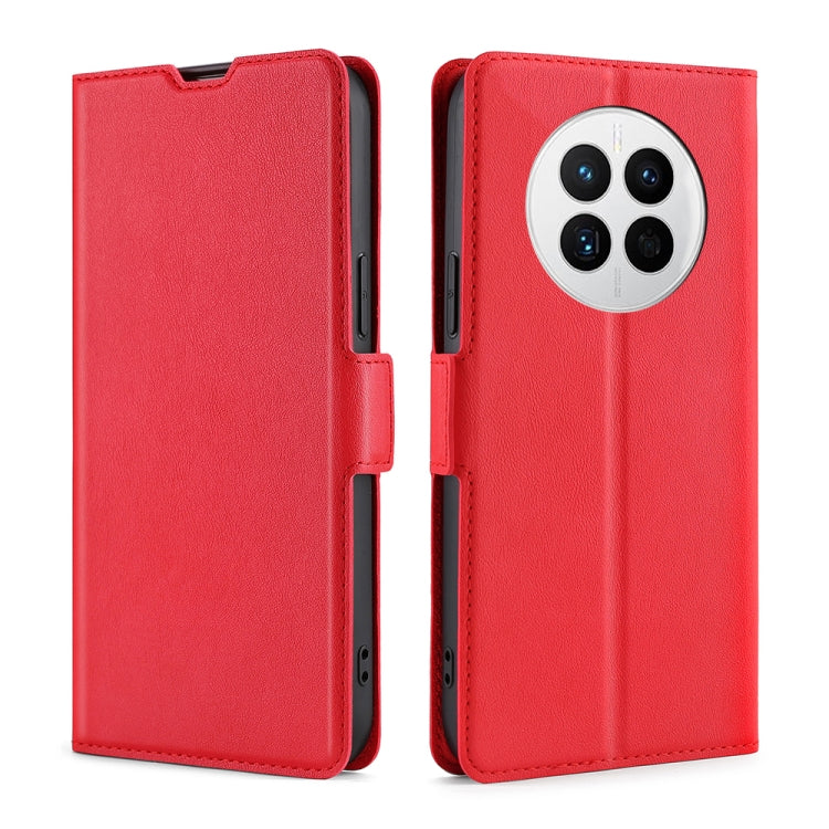 For Huawei Mate 50 Ultra-thin Voltage Side Buckle Horizontal Flip Leather Phone Case