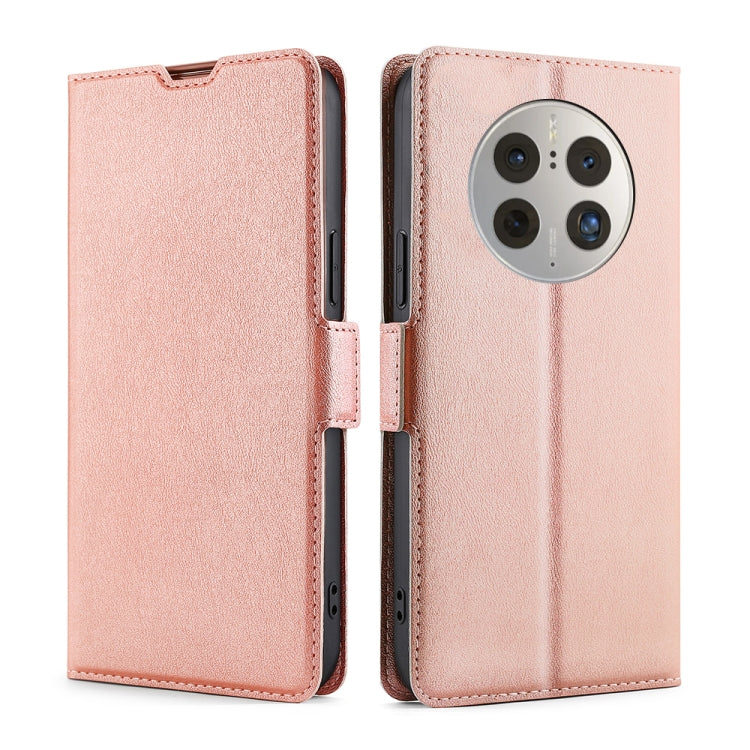 For Huawei Mate 50 Pro Ultra-thin Voltage Side Buckle Horizontal Flip Leather Phone Case