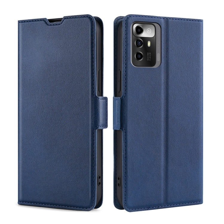 For ZTE Blade A72 5G Ultra-thin Voltage Side Buckle Horizontal Flip Leather Phone Case